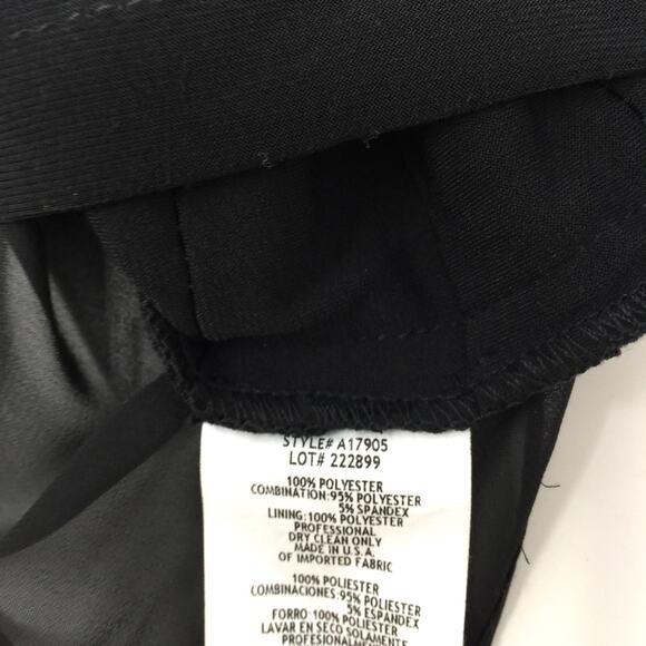 Betsy & Adam Black Cocktail Dress Sheer Sleeve Cold Shoulder Chiffon 4 NWT - Picture 4 of 5